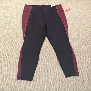 Livi Lane Bryant Power Legging 22/24 Black High Rise Capris Slimming